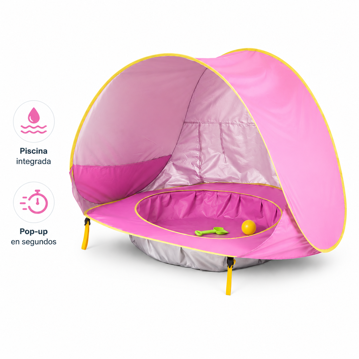 Carpa con piscina para bebé